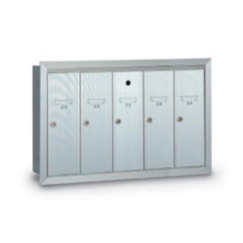 CAD Drawings American Postal Manufacturing Co. 5-Door Surface Mount Vertical Mailbox